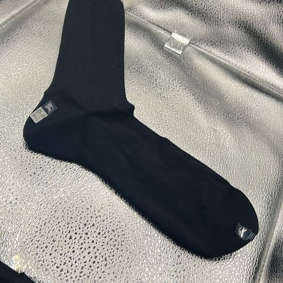 Burberry Womens Size 25 Navy Blue Dress Socks Business Professional Quiet Luxury - Picture 2 of 8